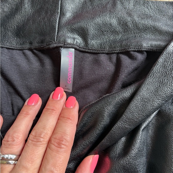 Commando black faux Leather jogger Pants - Picture 4 of 6